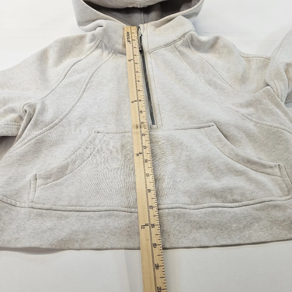 Lululemon LW3DUSS Scuba Oversized Half-Zip Hoodie in Grey XSmall - Picture 5 of 10